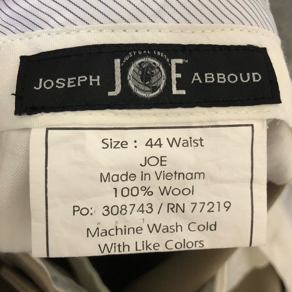 Joseph Joe Abboud Pants Size 44 100% Wool Dress Casual Office Career - Picture 11 of 14